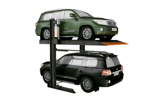 Plataforma giratoria en su showroom — Elevadores de auto